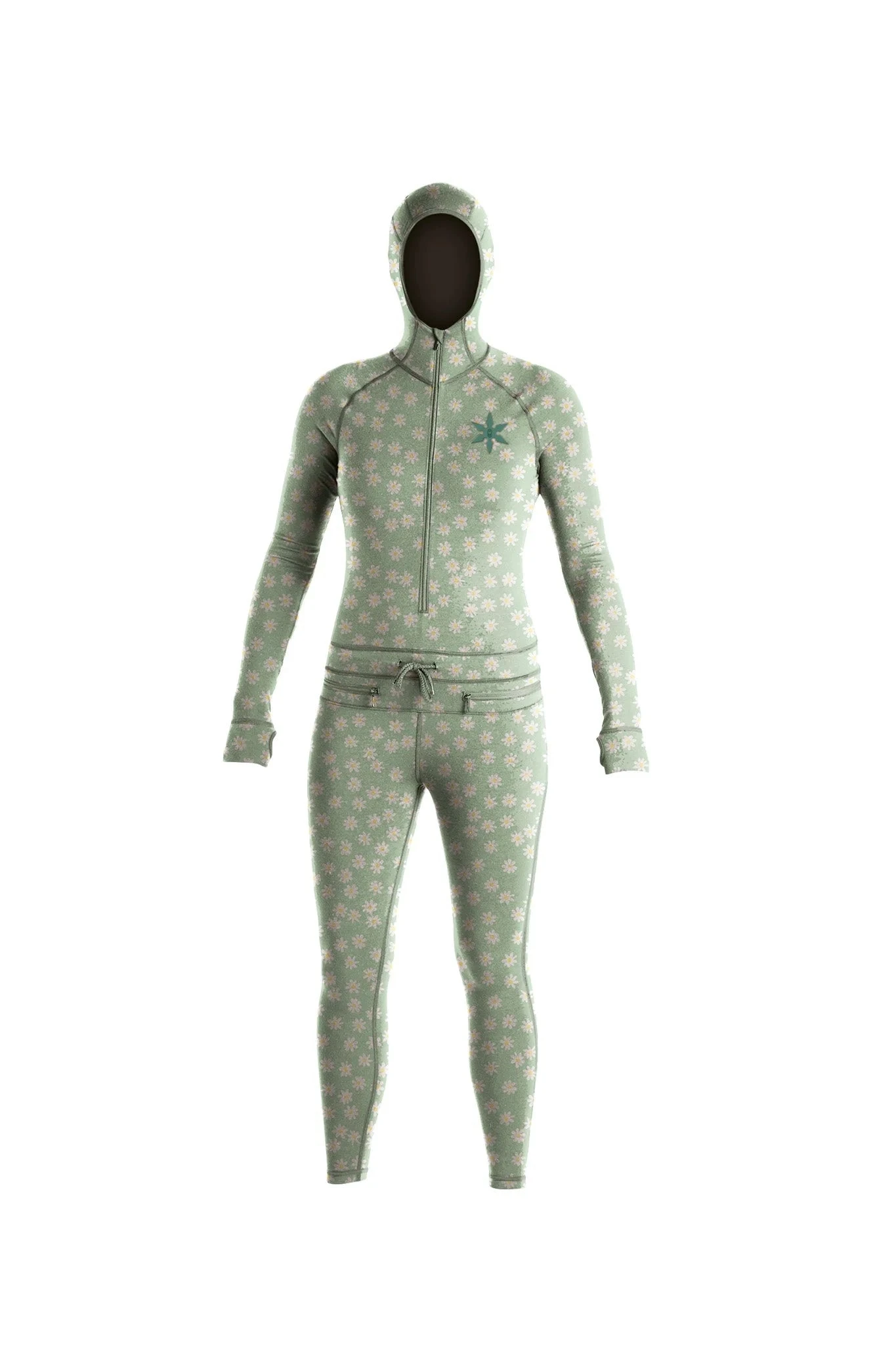 Airblaster Women's Ninja Suit Mint Daisy 1 Airblaster Women's Ninja Suit Mint Daisy