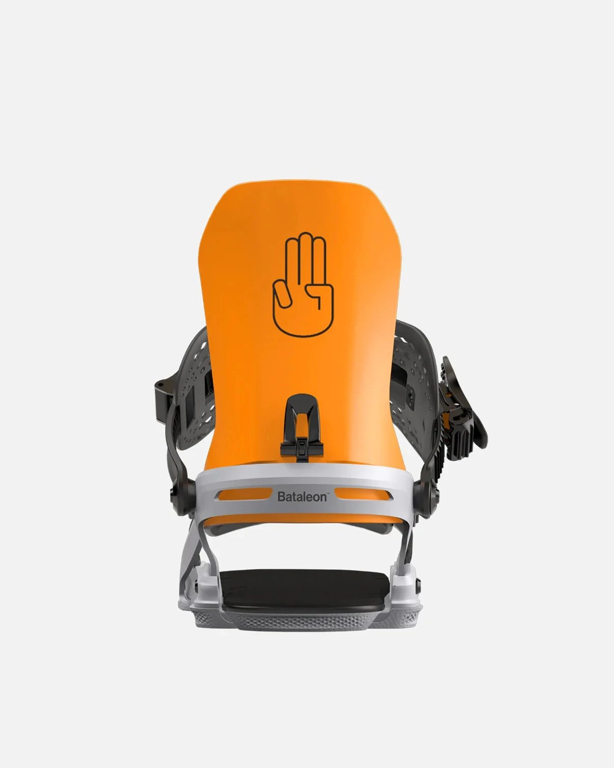 Bataleon Chaos Snowboard Bindings Neon Orange/Glacier Gray 2024 3 Bataleon Chaos Snowboard Bindings Neon Orange/Glacier Gray 2024 - Image 3
