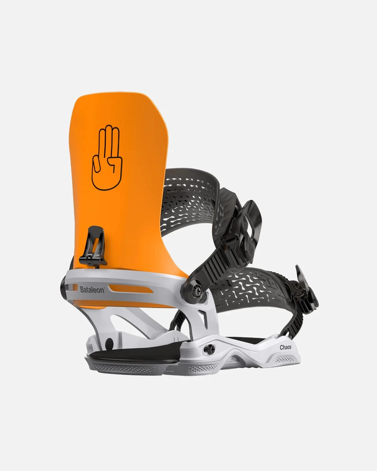 Bataleon Chaos Snowboard Bindings Neon Orange/Glacier Gray 2024 2 Bataleon Chaos Snowboard Bindings Neon Orange/Glacier Gray 2024 - Image 2