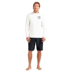 Dakine Mission Loose Fit Long Sleeve Rashguard Crew Surf White