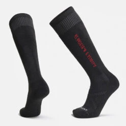 LeBent Core Full Cushion Snow Sock Black
