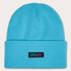 Oakley B1B Gradient Patch Beanie Bright Blue