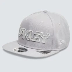 Oakley Heather B1B Meshed Flatbrim Hat Stone Grey