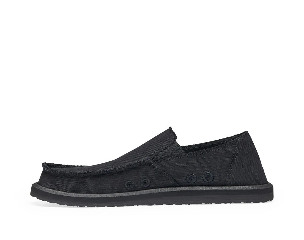 Sanuk Sidewalk Surfer Slip-on Black 4 Sanuk Sidewalk Surfer Slip-on Black - Image 4