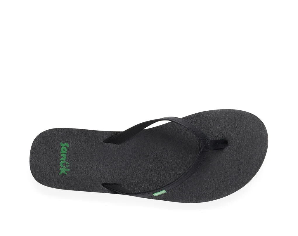 Sanuk Yoga Joy Flip Flops Black 5 Sanuk Yoga Joy Flip Flops Black - Image 5