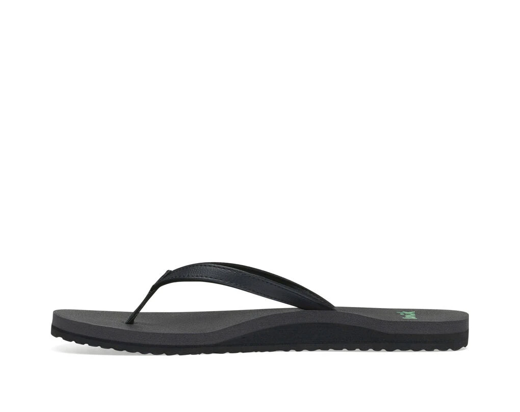 Sanuk Yoga Joy Flip Flops Black 4 Sanuk Yoga Joy Flip Flops Black - Image 4